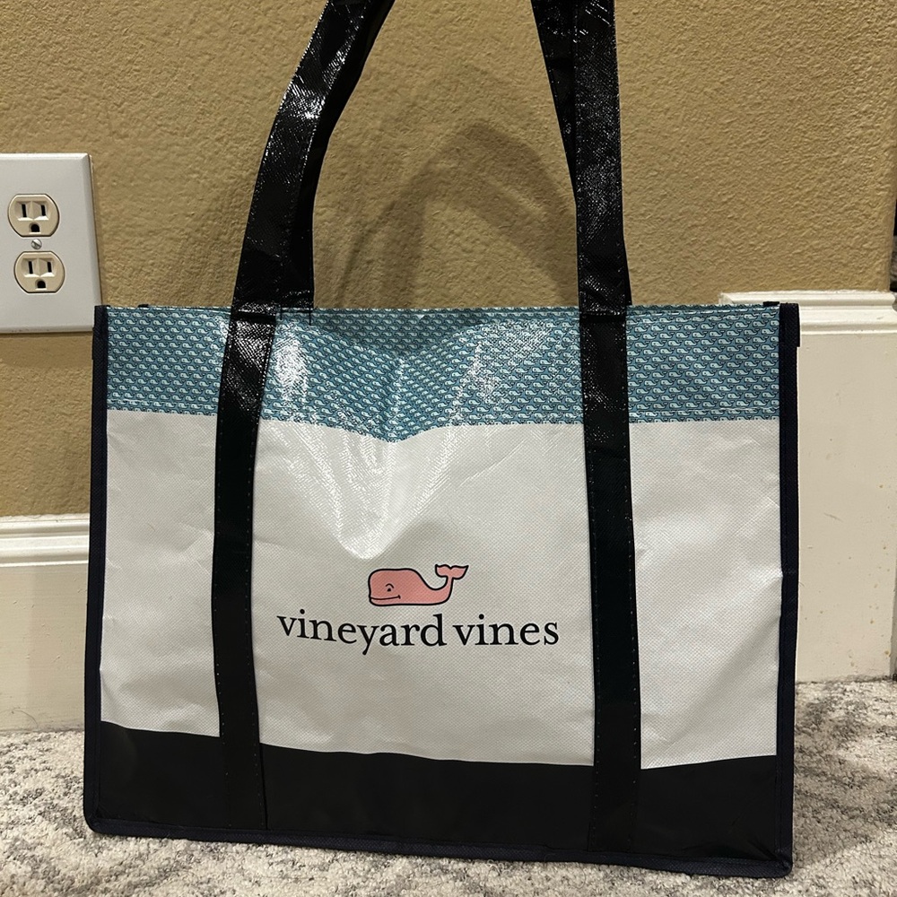 Vineyard Vines Blue and White Reusable Tote bag